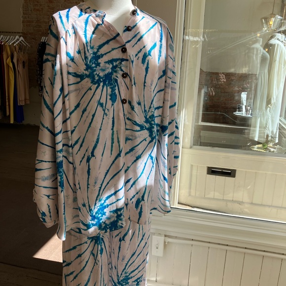 Free People Blue Tie Dye 2 piece set SIZE XS - Picture 3 of 5